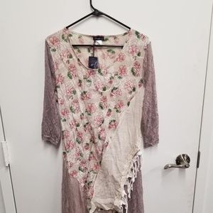 NWT dusty rose lily tunic brand new 3x